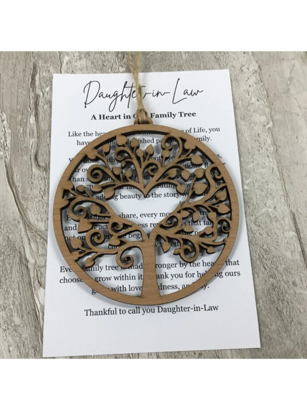 Handmade daughter law
